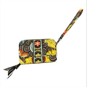 Vera Bradley Flower Shower All In One Carry It All Wristlet With ID Pocket